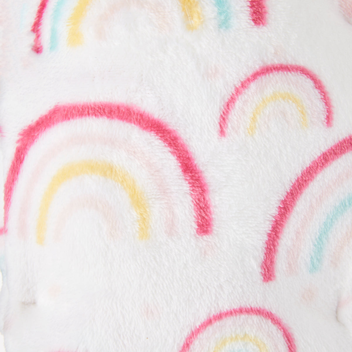 Plush Baby Blanket, Rainbows, Infant Girl, Pink, 30 in X 36 In