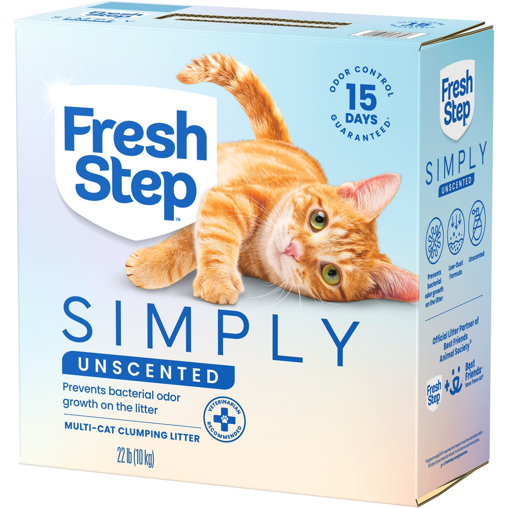 Simply Unscented Multi Cat Clumping Litter, 22 Lb