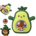 Baby Rattle Teething Toys Silicone Avocado Teething Mitten over 3 Months-Sensory Toys for Grasping Chewing Sucking Hearing Needs-Baby Teether for Teething Relief-Bpa Free Infant Toys Baby Shower Gifts