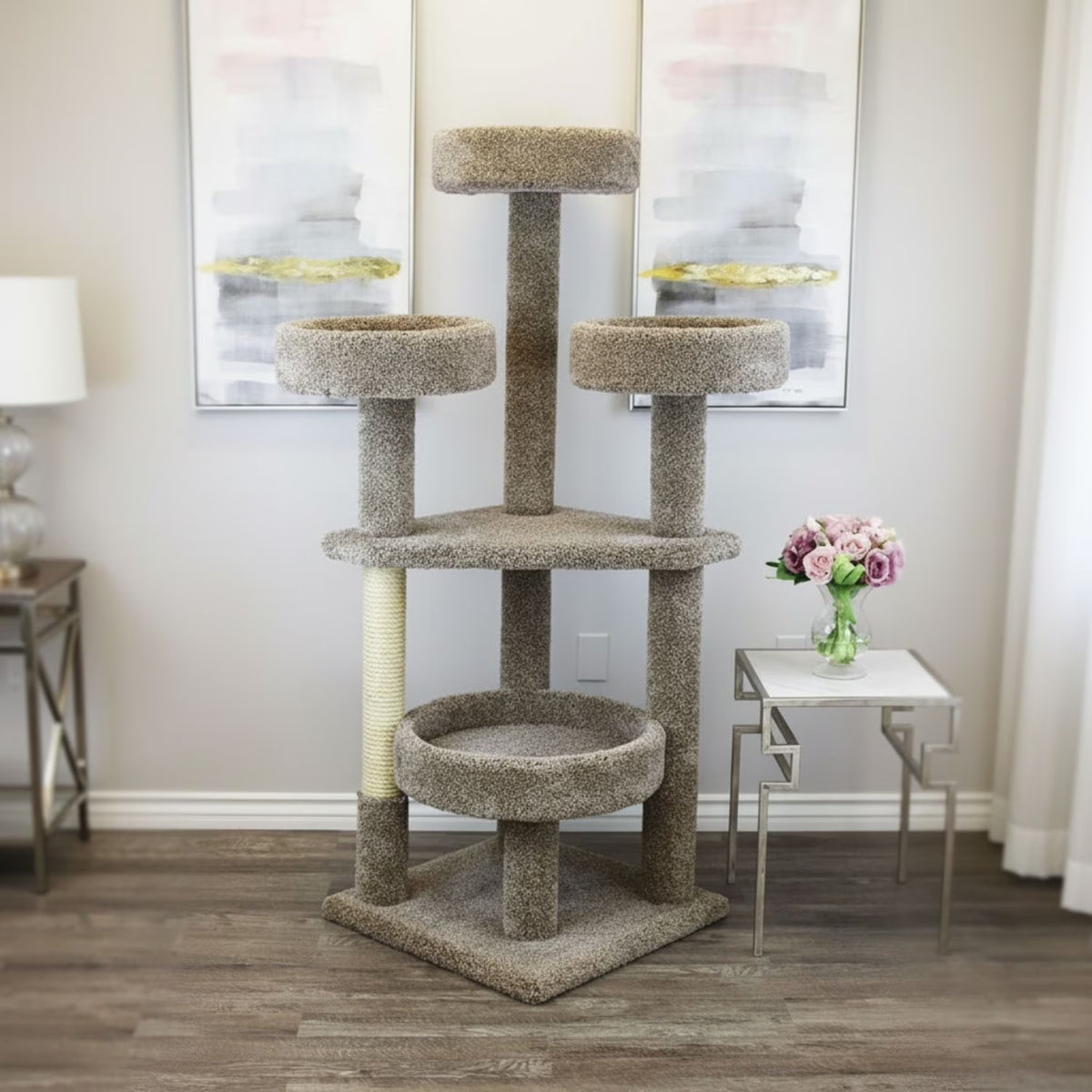 Prestige Cat Trees 65-In Cat Tree & Condo Scratching Post Tower