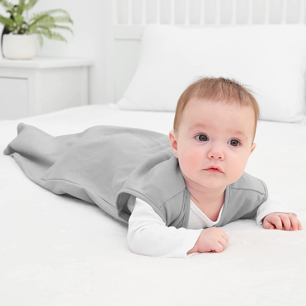 Baby Sleep Sack 6-12 Months Wearable Blanket for Babies 100% Organic Cotton 2-Way Zipper TOG 0.5 Toddler Sleeping Sack 3 Pack, Sleep Sacks