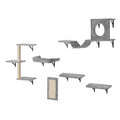 Wall Mounted Cat Shelves, Cat Wall Shelves and Perches with Jumping Boards, Hammock, Sofa, Cat Tree Cat Grip, 40 Lbs.