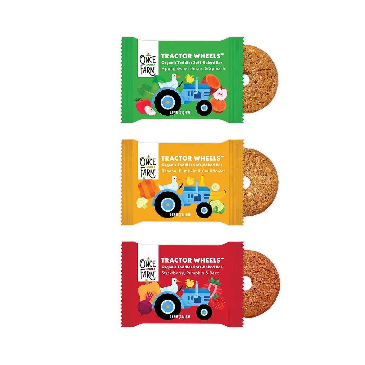 Once upon a Farm Organic Toddler Bars Variety Pack, Non-Gmo
