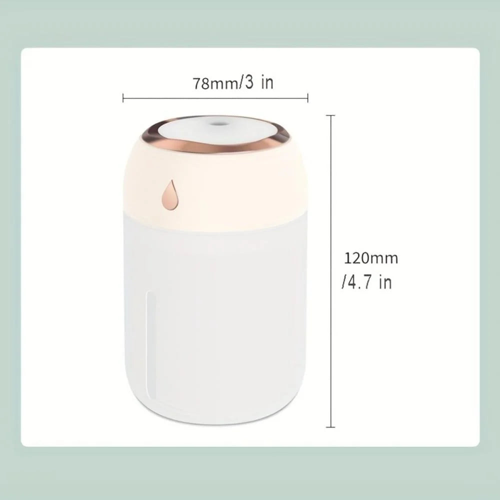 Portable Mini Humidifier 220Ml Small Cool Mist Humidifier USB Personal Desktop Humidifier for Bedroom Travel Office Home