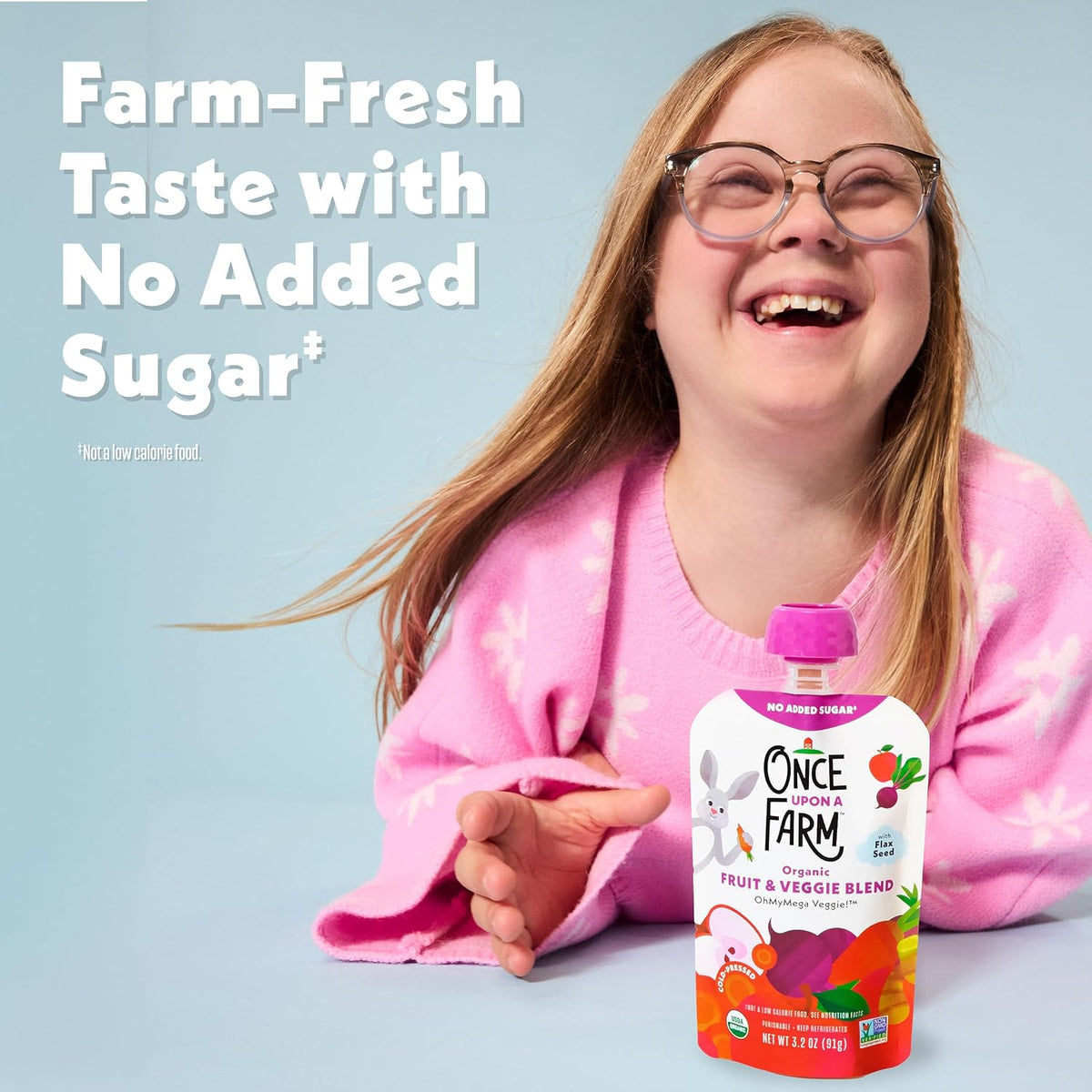 Once upon a Farm, Organic Ohmymega Veggie, 3.2 Ounce