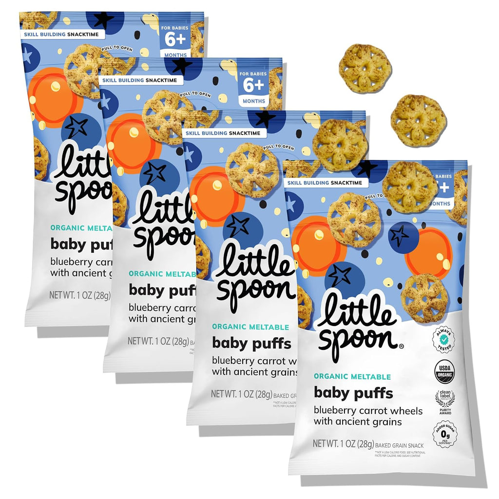Blueberry Carrot Meltable Baby Wheels, 1 Oz Bag, 4 Pack