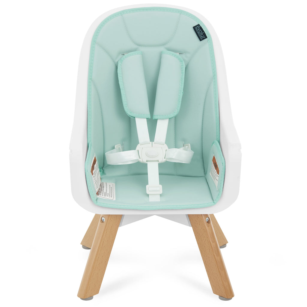 Zoodle 2-In-1 High Chair Booster Feeding Chair with Modern Design, Mint