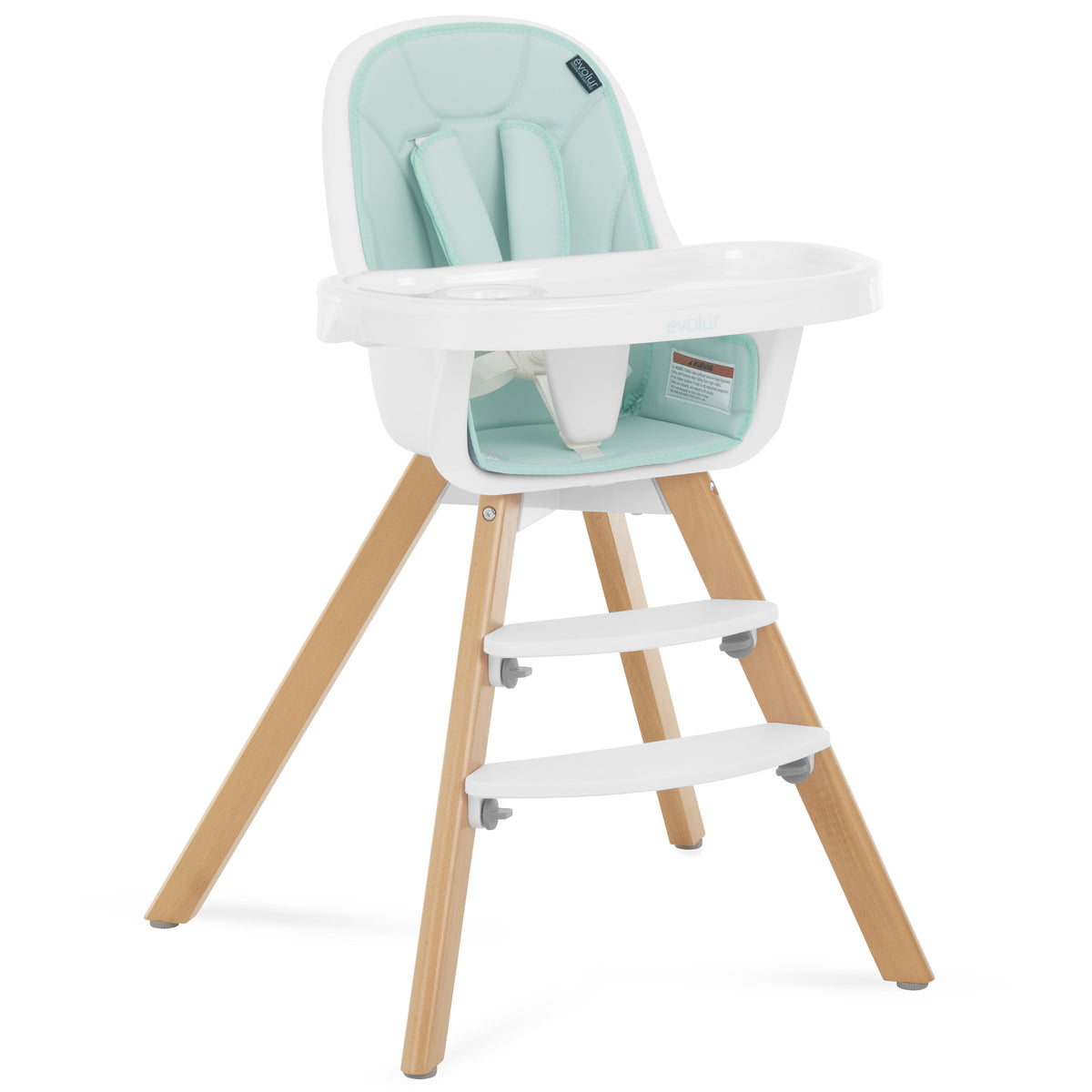 Zoodle 2-In-1 High Chair Booster Feeding Chair with Modern Design, Mint