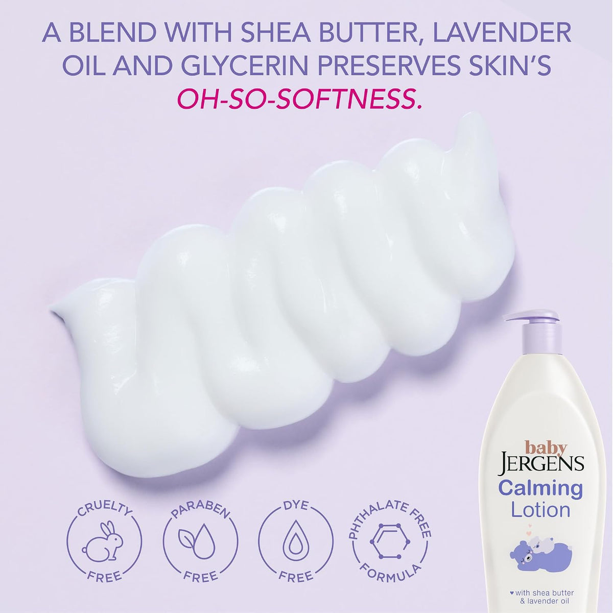 Baby Calming Lotion with Shea Butter & Lavender Oil, 16.8 Fl Oz