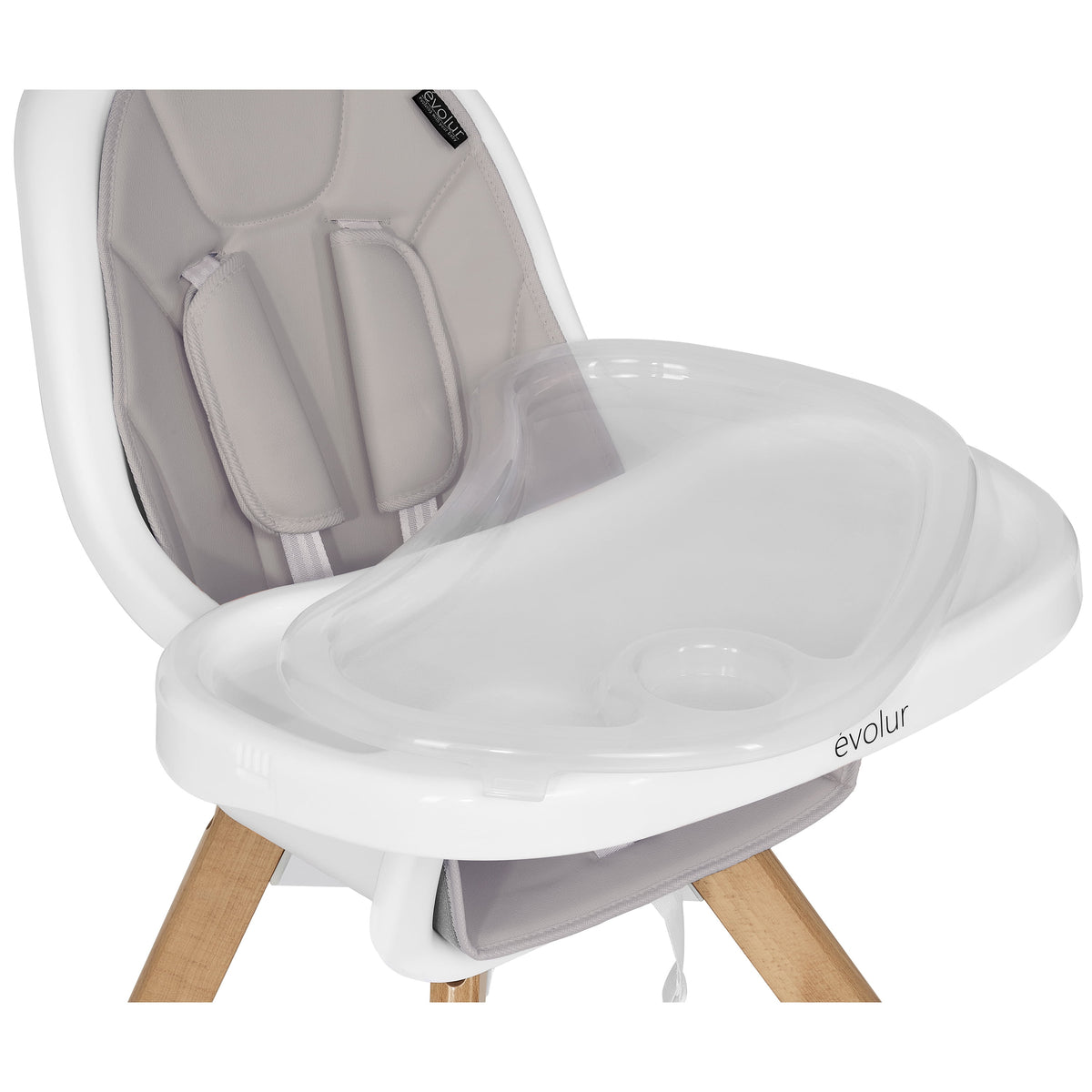 Zoodle 3-In-1 High Chair Booster Feeding Chair with Modern Design, Light Grey