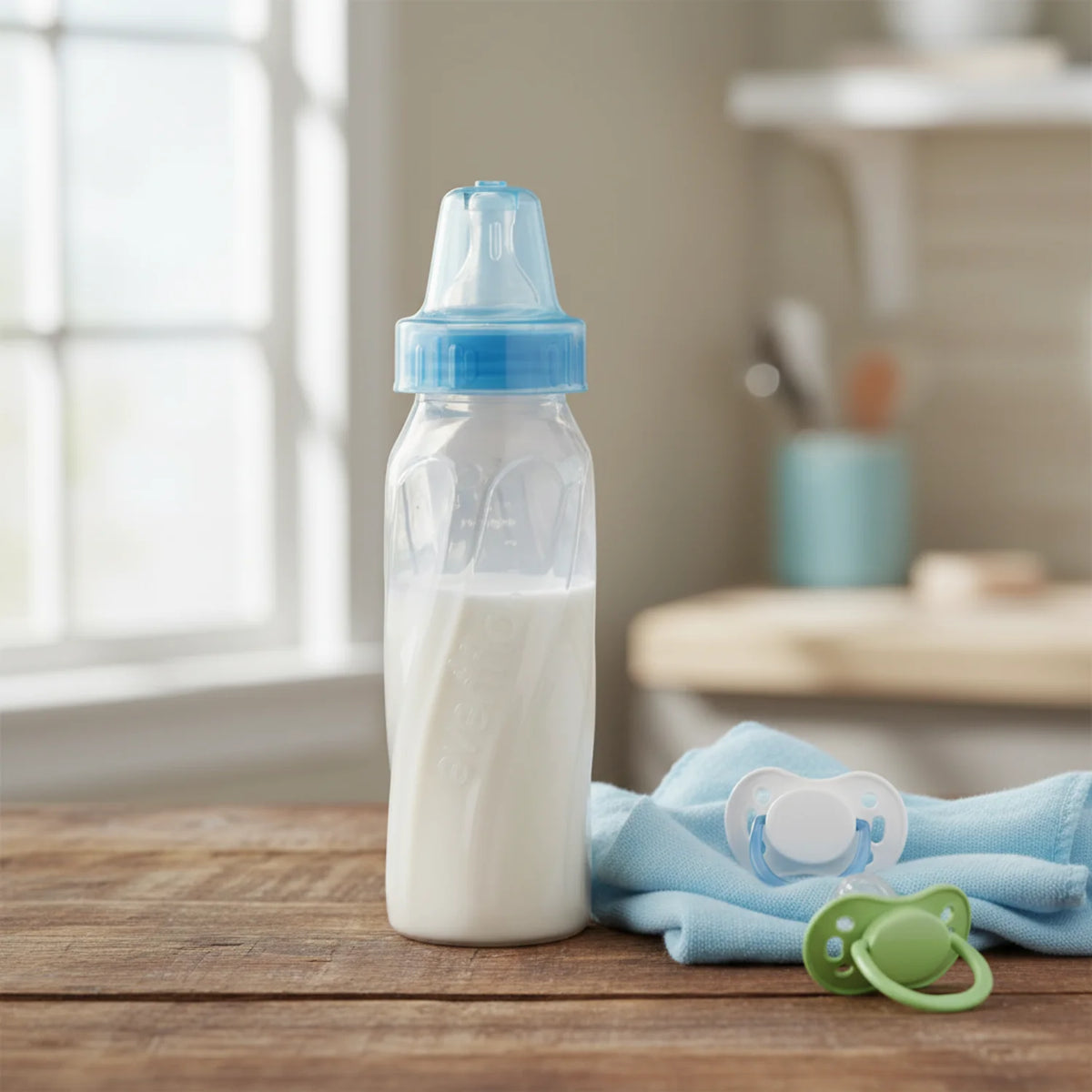 Classic Tinted Plastic and Silicone Baby Bottles 8Oz - 12 Pack