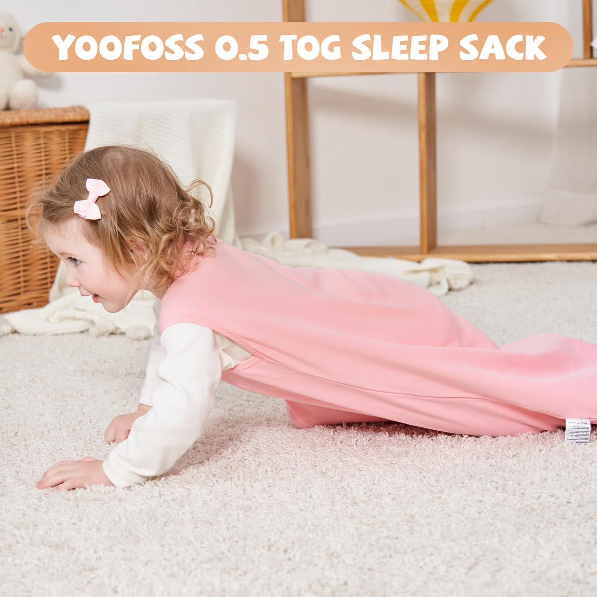 Baby Sleep Sack 18-24 Months Wearable Blanket for Babies 100% Organic Cotton 2-Way Zipper TOG 0.5 Toddler Sleeping Sack 3 Pack, Sleep Sacks