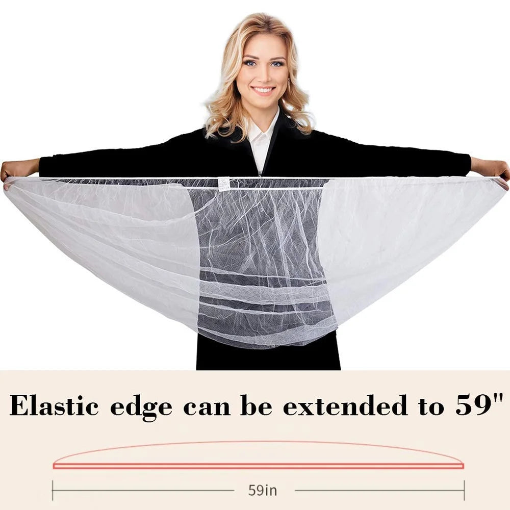 Baby Mosquito Net for Stroller Bug Protection Mesh Cover, White