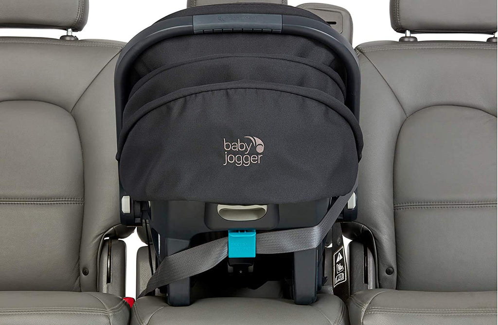 City Go 2 Infant Car Seat, Baby Travel Car Seat, Included Rapidlock Carseat Base with Leatherette Handlebar and Premium Fabrics, Slate