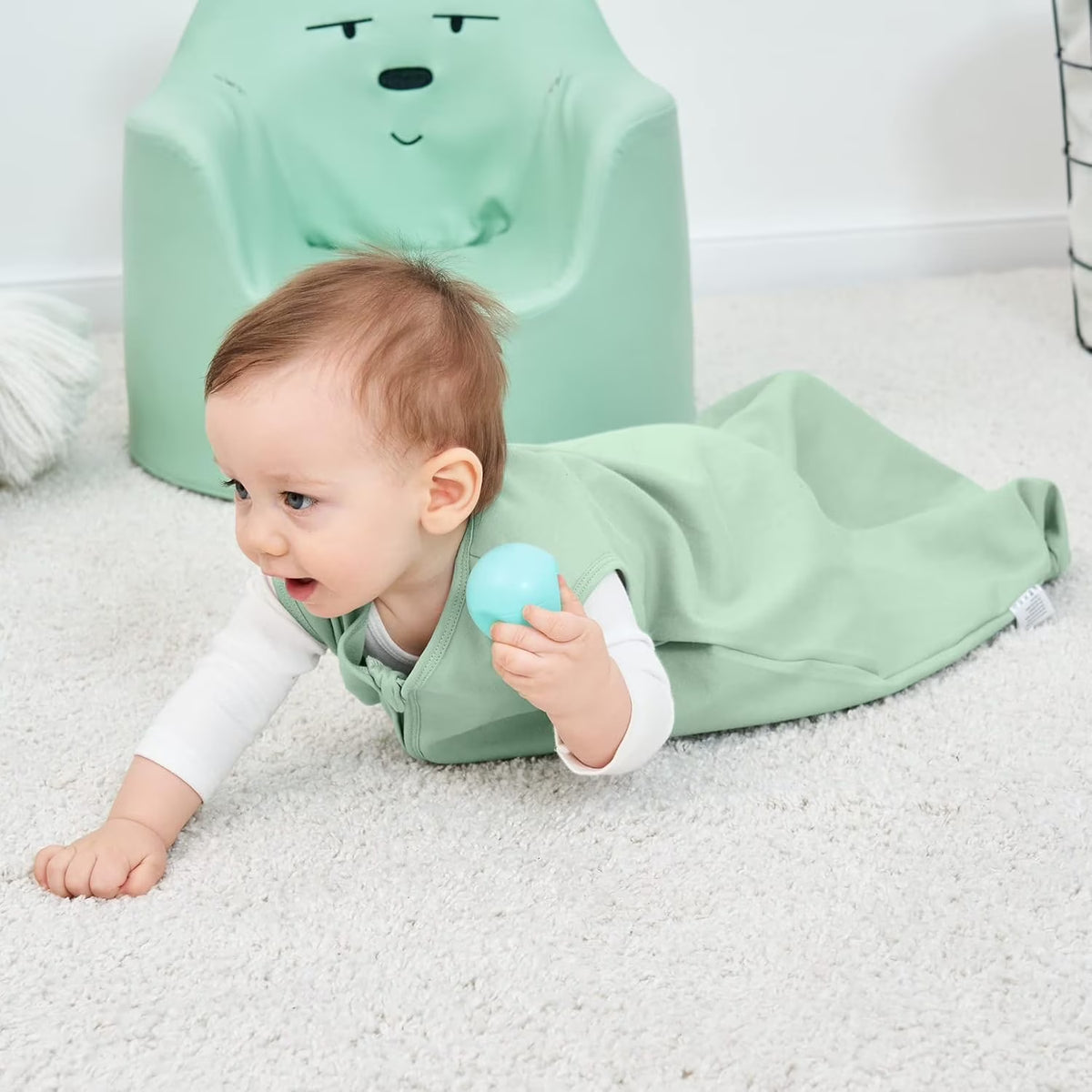 Baby Sleep Sack 6-12 Months Wearable Blanket for Babies 100% Organic Cotton 2-Way Zipper TOG 0.5 Toddler Sleeping Sack 3 Pack, Sleep Sacks