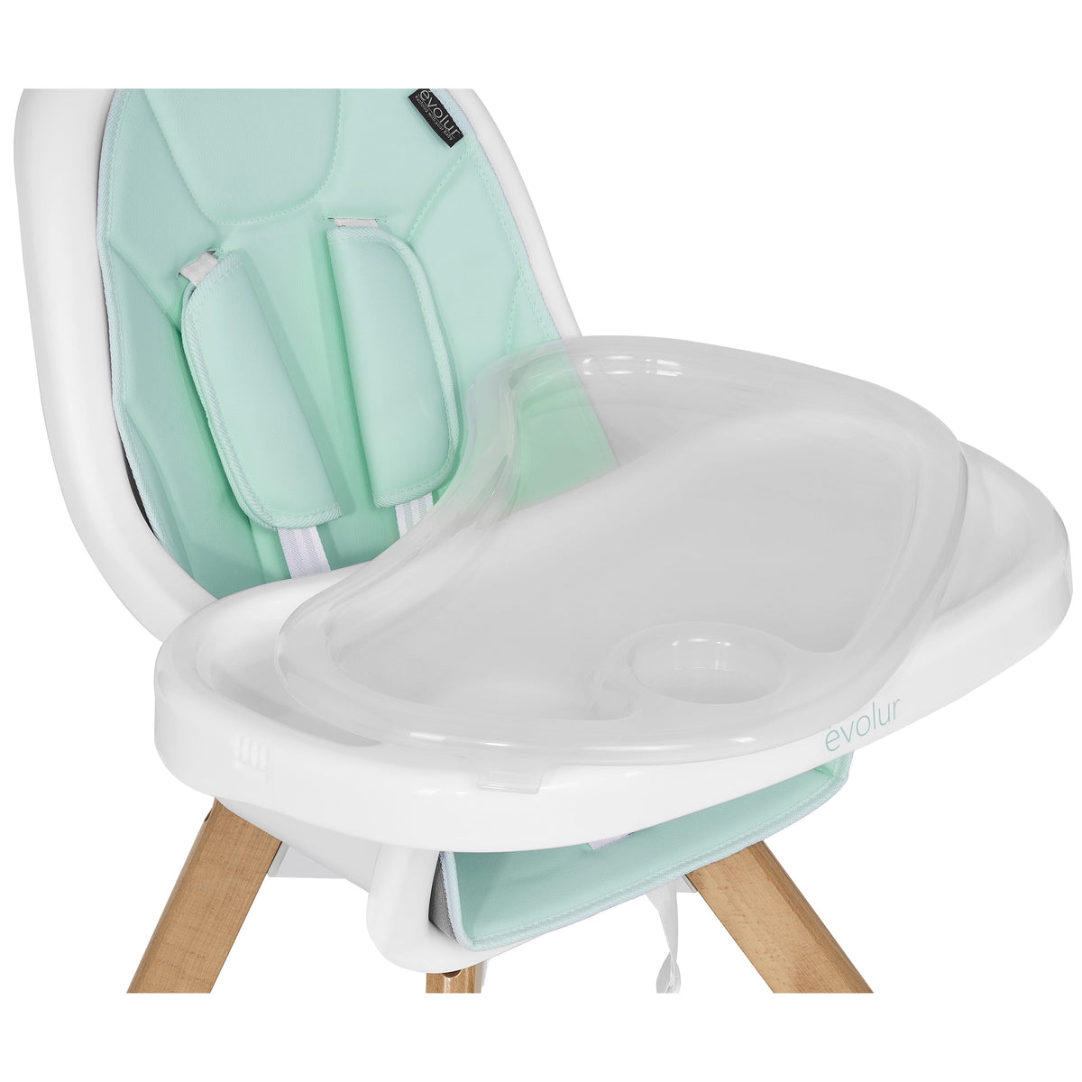 Zoodle 2-In-1 High Chair Booster Feeding Chair with Modern Design, Mint