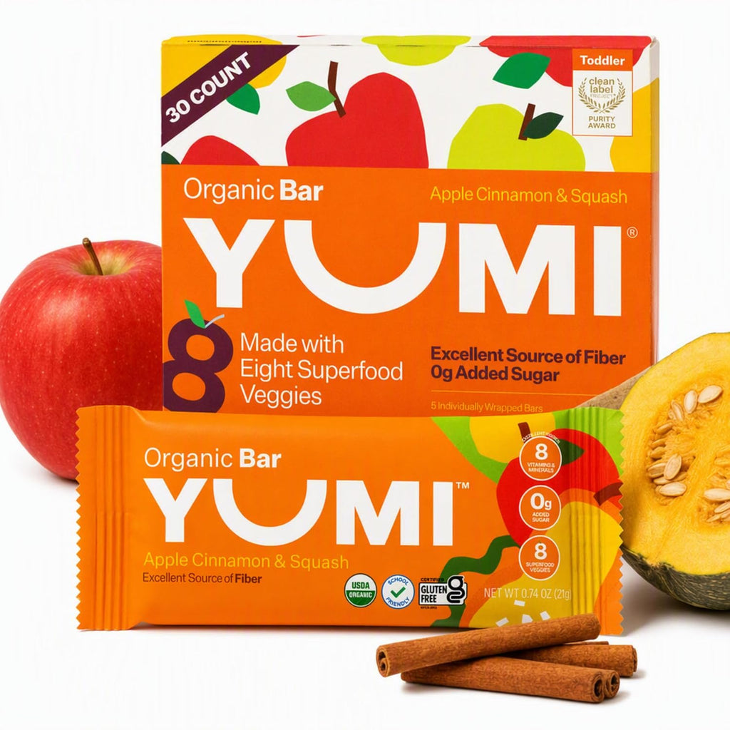 Organic Toddler Snack Bars, Apple Squash, School Safe, 30 Count