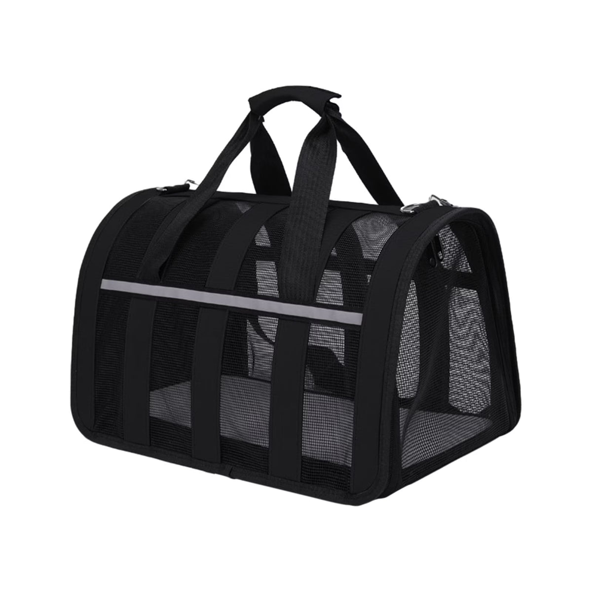 EARKITY Pet Carriers, Cat Carrier, Dog Carrier, Portable Soft-Sided Pet Carriers Travel Bag, Collapsible Hand Bag, Airline Approved, Breathable Durable Bite-Resistant Mesh with Removable Washable Mat