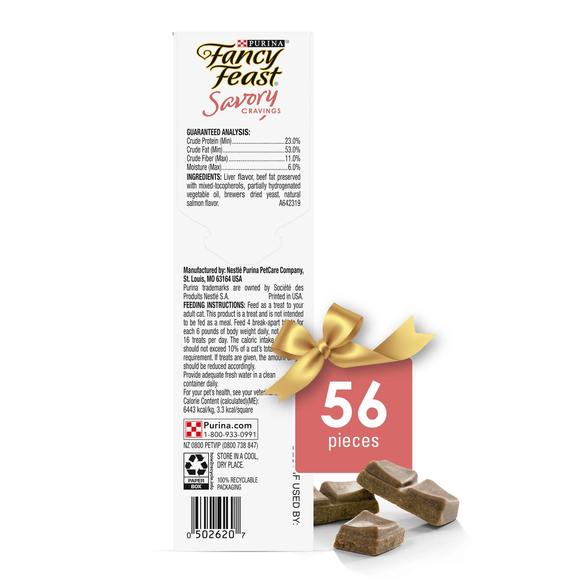 Purina  Savory Cravings, Soft Cat Treats, Salmon, 1 Oz Box