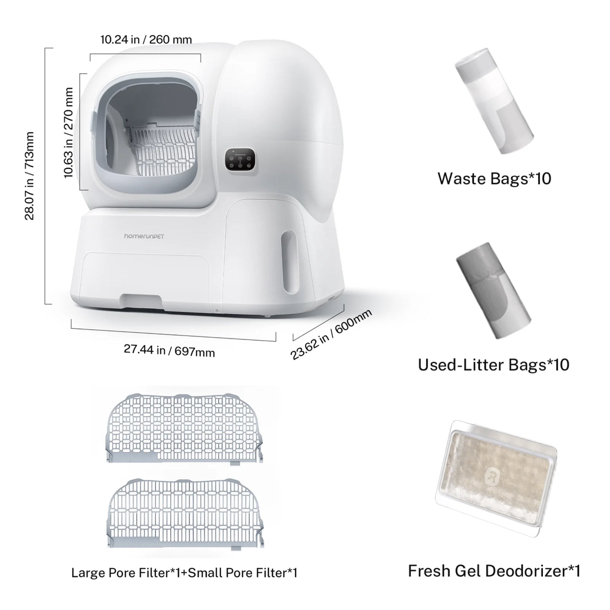 Self-Cleaning Litter Box CS106