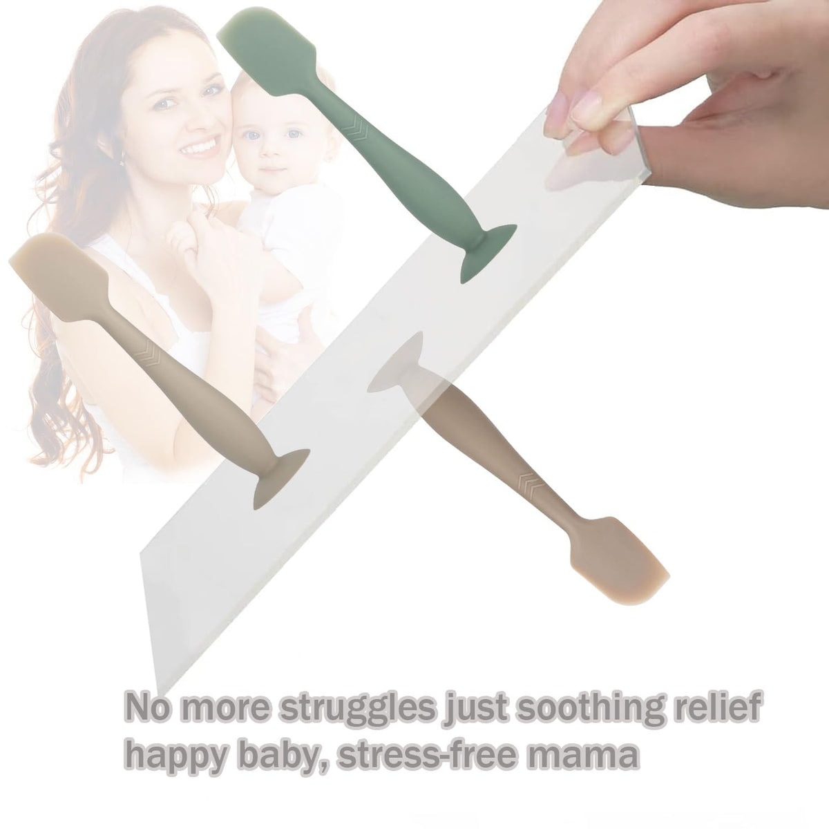 Baby Diaper Cream Spatula, Diaper Rash Applicator for Butt Paste