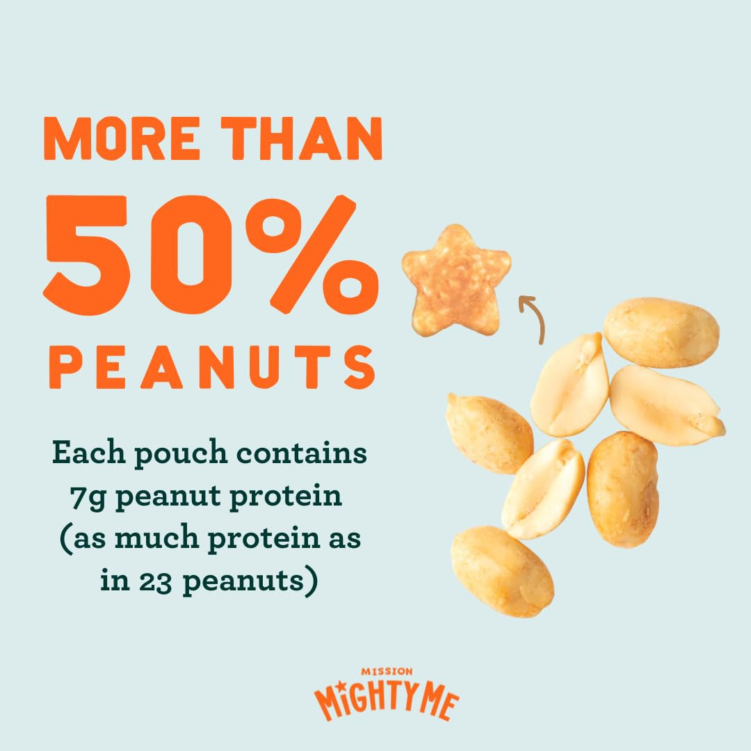 Nutty Puffs All-Flavor Variety Pack - Organic Peanut Butter and Mixed Nut Butter Puffs for Babies + Kids - Pediatrician Developed - USDA Organic, Plant-Based Protein, Gluten-Free Snack (1.5Oz, 5-Pack)