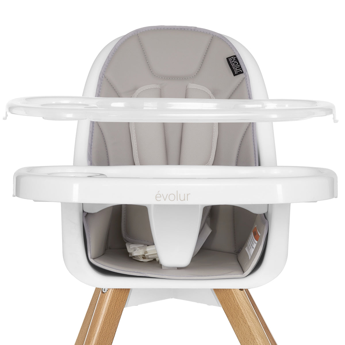 Zoodle 3-In-1 High Chair Booster Feeding Chair with Modern Design, Light Grey