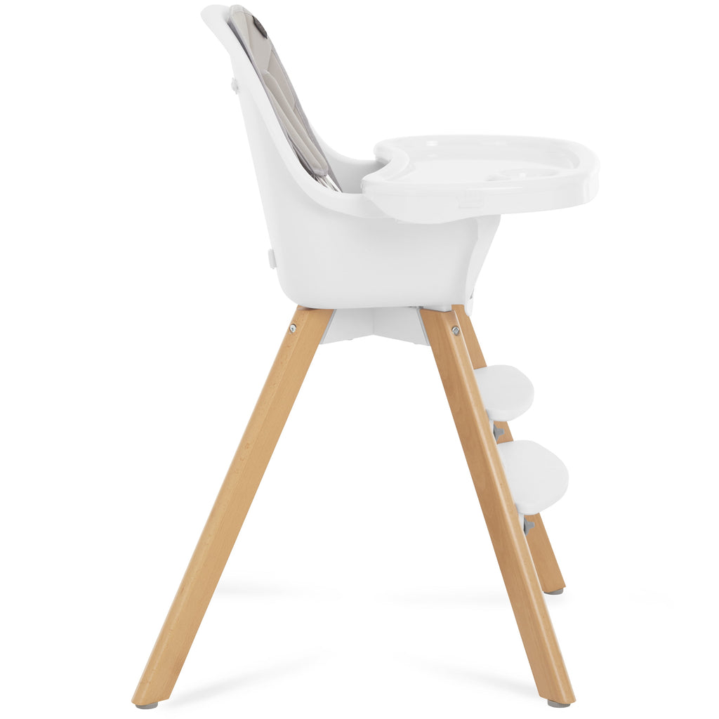 Zoodle 3-In-1 High Chair Booster Feeding Chair with Modern Design, Light Grey