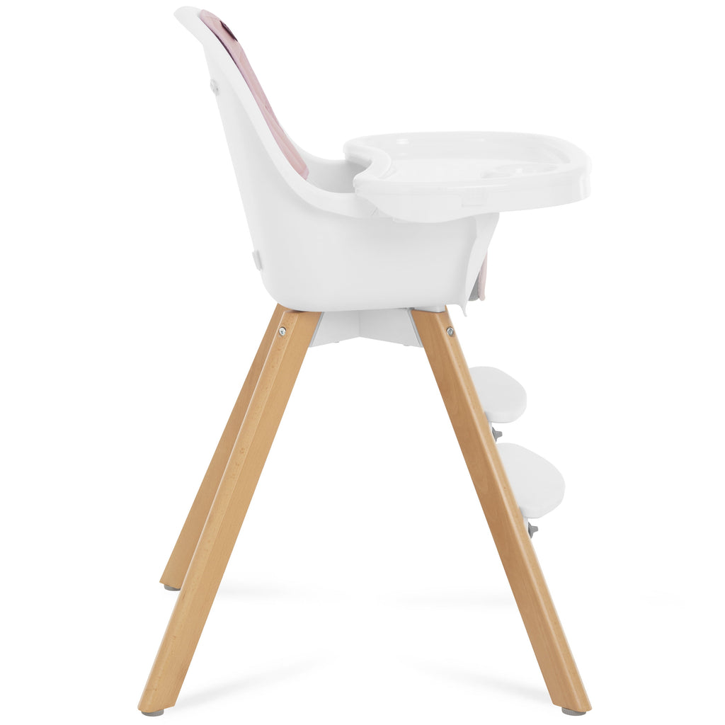 Zoodle 2-In-1 High Chair Booster Feeding Chair with Modern Design, Pink