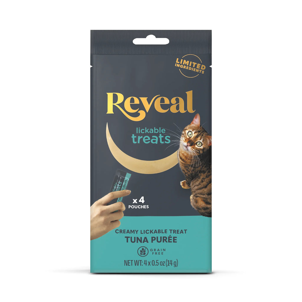 (3 Pack)  Pet Food Natural Cat Treats Tuna Lickable Puree 4 X 0.5Oz